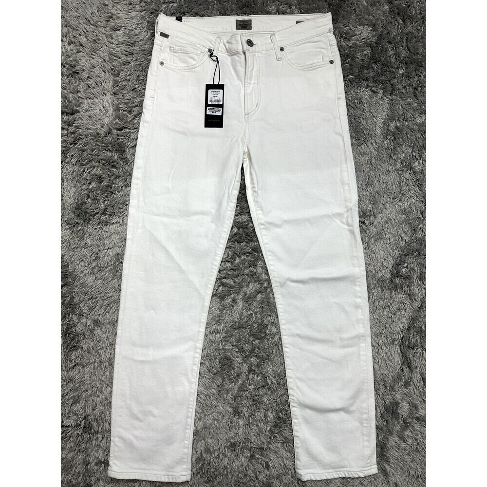 Citizens Of Humanity Harlow Ankle High Rise Slim Jeans In Sea Salt White Size 30 - Picture 1 of 15